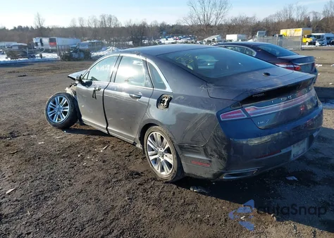 2014 Lincoln Mkz Hybrid из США, поврежденный, VIN 3LN6L2LUXER805891